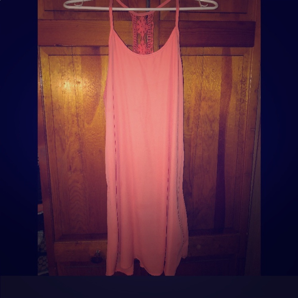 Peach Racerback Shift dress